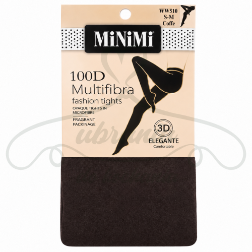 Rajstopy damskie MiNiMi 100 DEN Multifibra 3D – pachnące S/M kawowy brąz