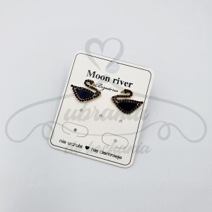 Kolczyki czarne łabędzie