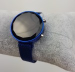 Zegarek  LED niebieski okrągła tarcza DIAMENT