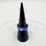 Pierścionek chabrowy z cyrkoniami