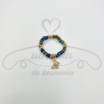 Pierścionek koralik z motylkiem