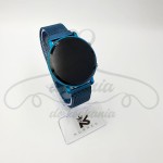 Zegarek  LED turkus magnes czarna tarcza  