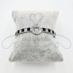 Bransoletka sztywna z cyrkonią 