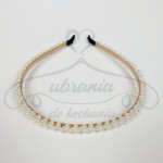 Opaska do włosów z perełkami