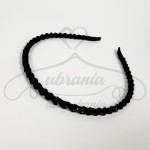 Opaska do włosów koralik czarna