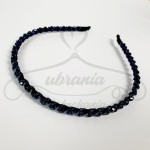 Opaska do włosów koralik granatowy