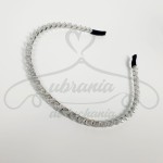 Opaska do włosów koralik przezroczysty