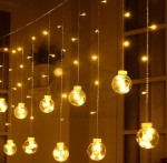 KURTYNA ŚWIETLNA LED kule, CIEPŁY