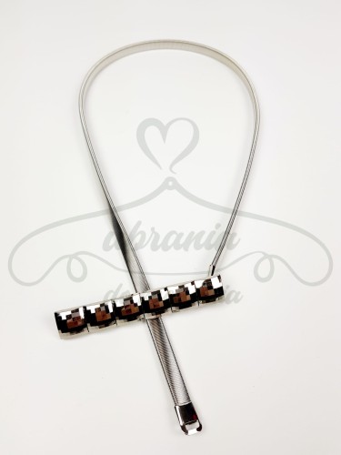 Pasek sprężynka srebrny z kwadratami.jpg